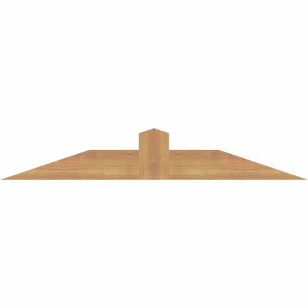 Ekena Millwork Portland Smooth Timber Gable Bracket, Western Red Cedar, 36"W x 6"H x 1 1/2"D x 3 1/2"F, 4/12 Pitch GBW036X06X0204POR00SWR